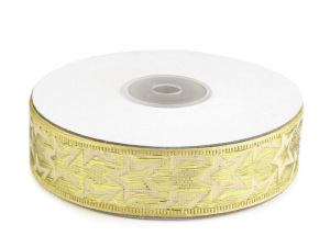 Stuha s lurexem šíře 25 mm