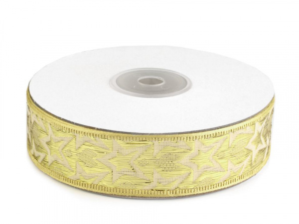 Stuha s lurexem šíře 25 mm