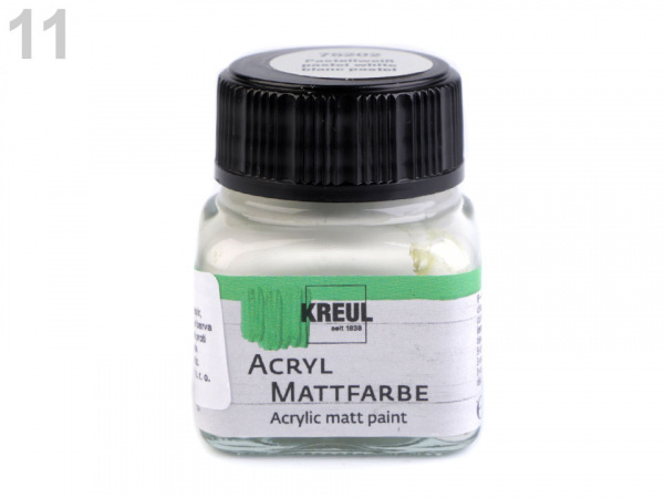 Akrylová barva na malování dekorací a interiérů 20 ml