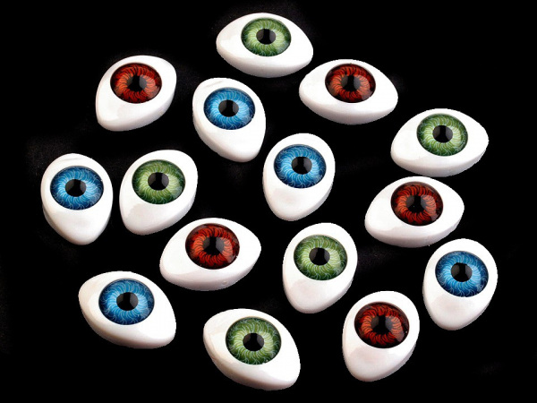 Oči nalepovací 14x19 mm