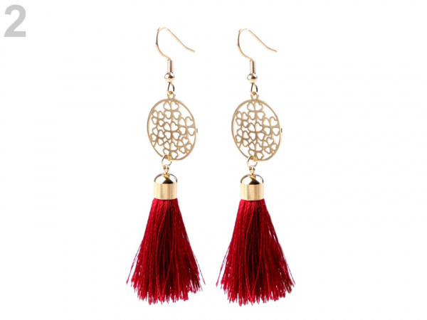 Náušnice z nerezové oceli se střapci