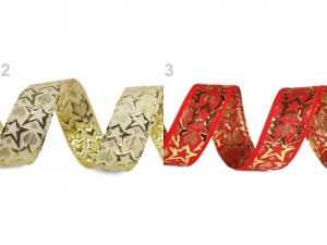 Stuha s lurexem šíře 25 mm