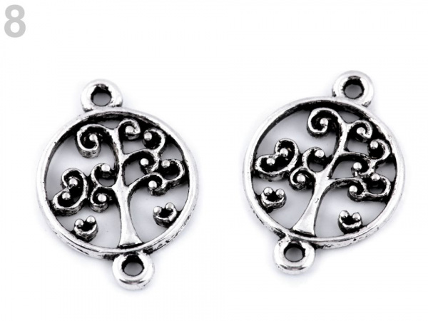 Filigránový dekorační našívací motýl, mandala, srdce, strom života