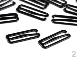 Háček a posunovač na prádlo šíře 30 mm kovový