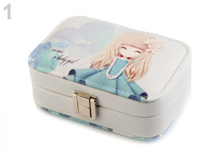 Malá šperkovnice s potiskem 4,5x8,5x13 cm