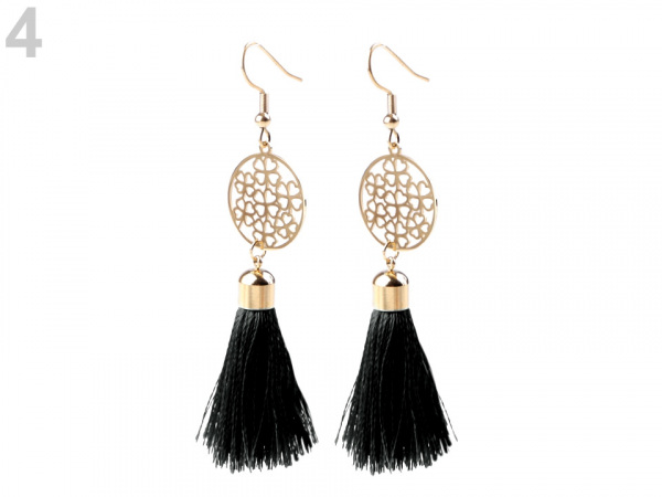 Náušnice z nerezové oceli se střapci