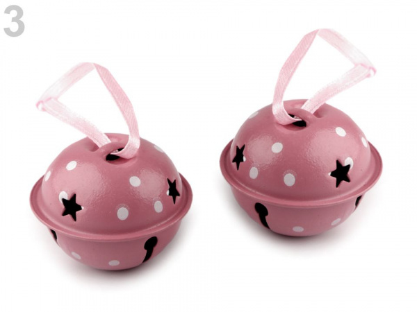 Vánoční rolničky vintage Ø40 mm