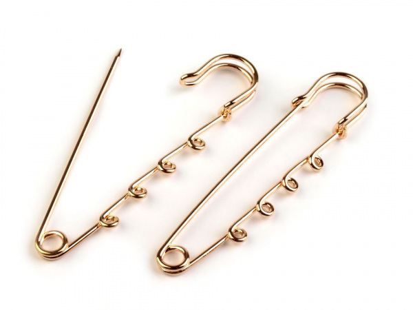 Ozdobný spínací špendlík s očky