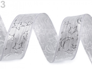 Stuha s lurexem šíře 25 mm