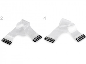 Podprsenkové zadní zapínání transparentní