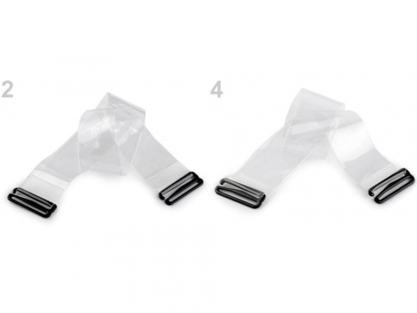 Podprsenkové zadní zapínání transparentní