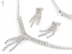 Štrasová souprava - jablonecká bižuterie