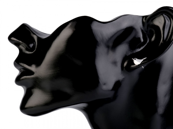 Náušnice ptáček z nerezové oceli