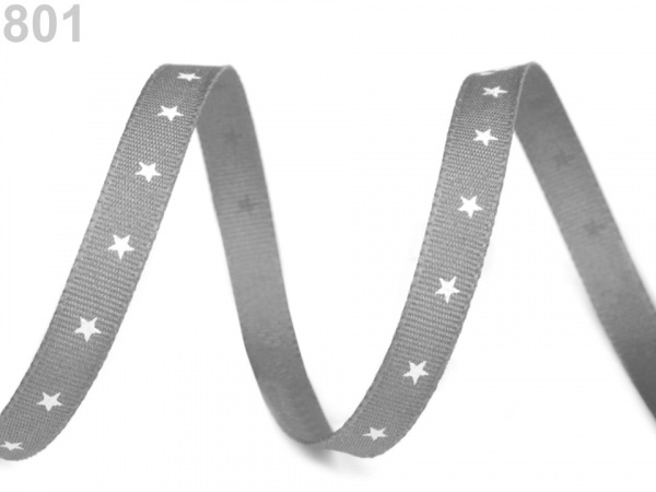 Stuha hvězdičky šíře 6 mm