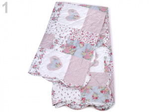 Prošívaný přehoz na postel oboustranný 220x240 cm