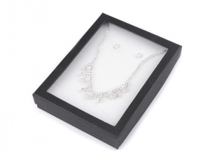 Svatební štrasová souprava s perlami - jablonecká bižuterie