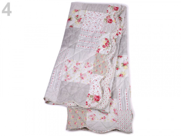 Prošívaný přehoz na postel oboustranný 220x240 cm