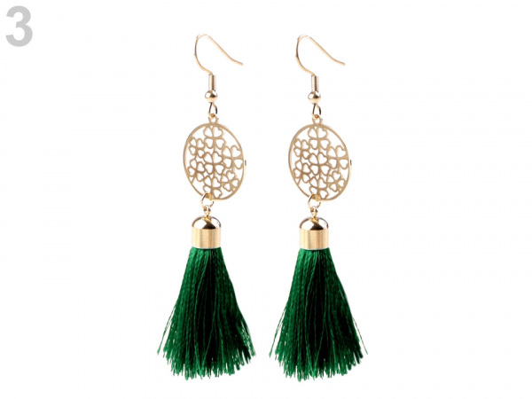 Náušnice z nerezové oceli se střapci