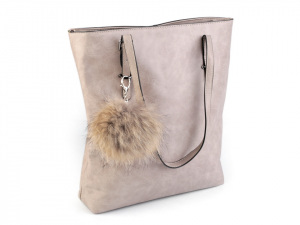 Kožešinová bambule na kabelku s karabinou z mývalovce