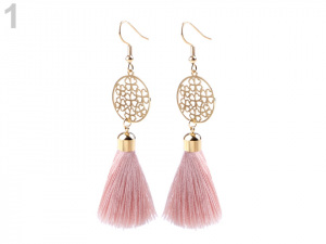 Náušnice z nerezové oceli se střapci