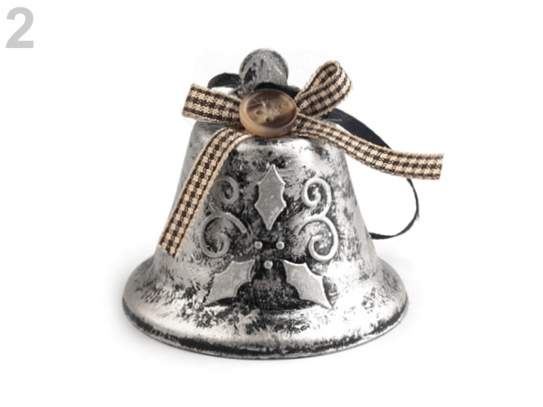 Vánoční zvoneček 60x65 mm