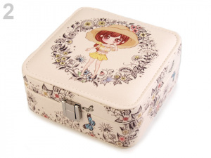 Malá šperkovnice s potiskem 6x14x14 cm