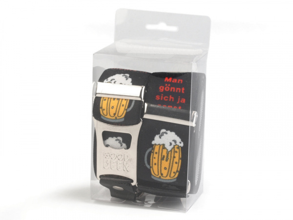 Šle pivní s otvírákem šíře 4 cm délka 120 cm