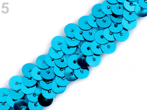 Flitrový prýmek šíře 20 mm elastický