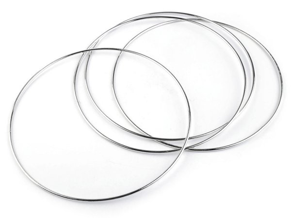 Kovový kruh na lapač snů / k dekorování Ø20 cm