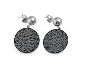 Náušnice z nerezové oceli placky menší