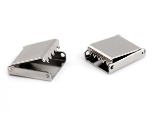 Kovová koncovka na plochou šňůru šíře 10 mm