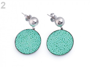 Náušnice z nerezové oceli placky menší