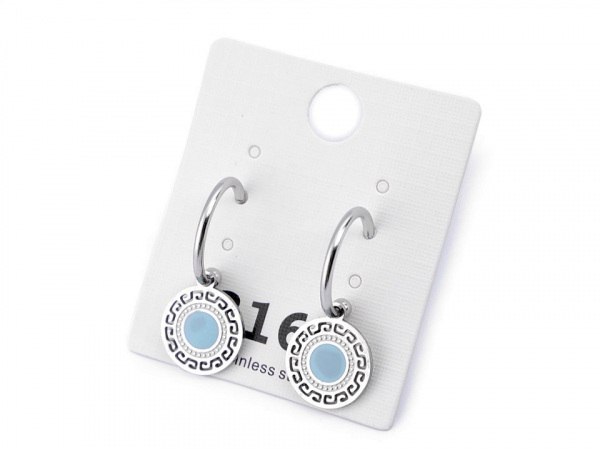 Náušnice z nerezové oceli mandala