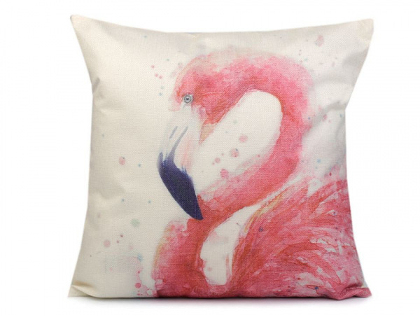 Povlak na polštář plameňák 44x44 cm