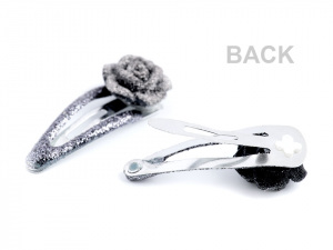 Sponka do vlasů pukačka s růží