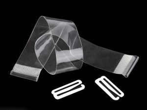 Podprsenkové zadní zapínání transparentní