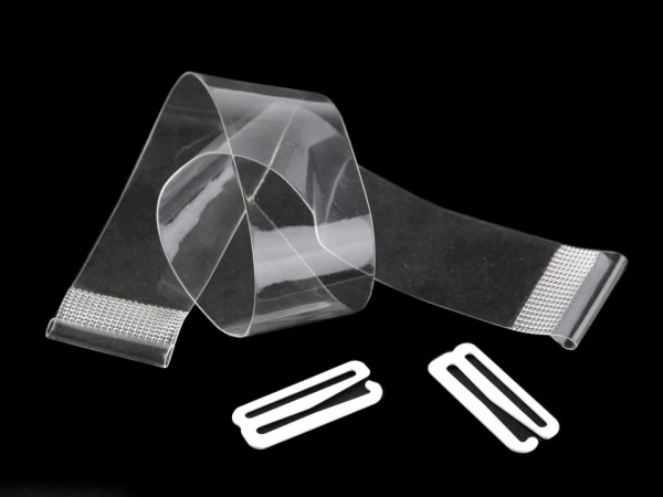 Podprsenkové zadní zapínání transparentní