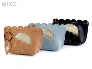 Peněženka / klíčenka s přesýpacím deštníkem