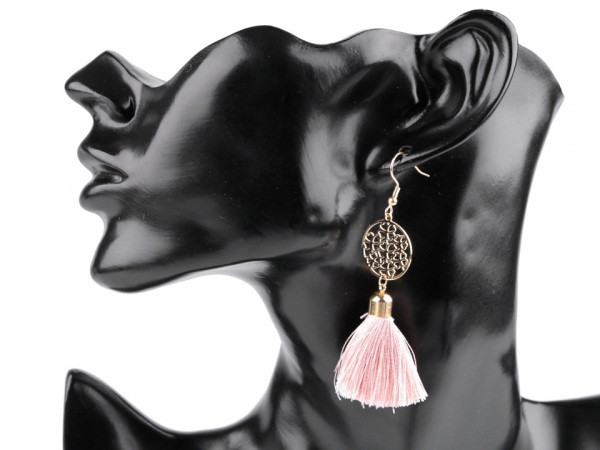 Náušnice z nerezové oceli se střapci