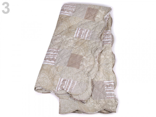 Prošívaný přehoz na postel oboustranný 220x240 cm