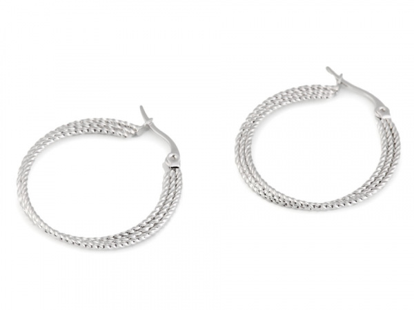 Náušnice kruhy z nerezové oceli