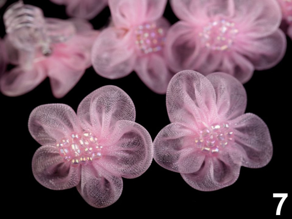 Skřipec do vlasů s květem