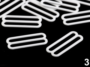 Háček a posunovač na prádlo šíře 30 mm kovový