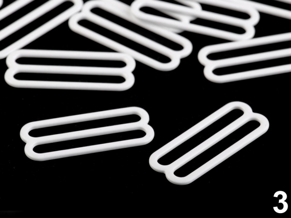 Háček a posunovač na prádlo šíře 30 mm kovový