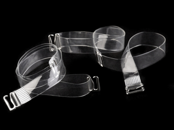 Ramínka silikonová šíře 12 mm s kovovým zapínáním