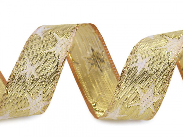 Stuha s lurexem šíře 25 mm