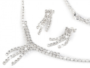 Štrasová souprava - jablonecká bižuterie