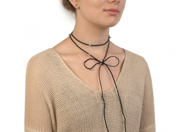 Náhrdelník choker / obojek s korálky