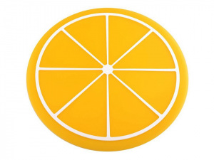 Silikonová podložka citrón, pomeranč, meloun, kiwi, jahoda Ø9 cm