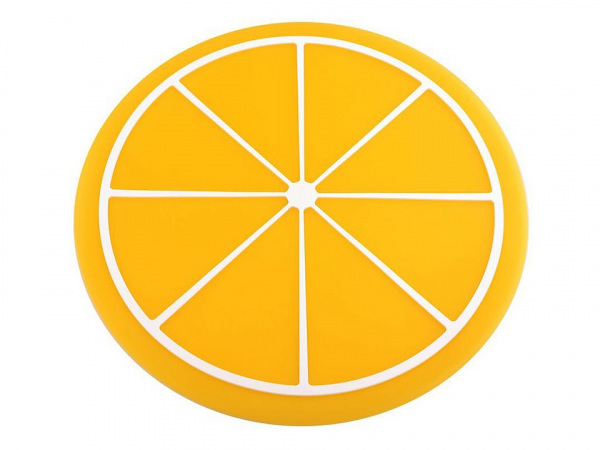 Silikonová podložka citrón, pomeranč, meloun, kiwi, jahoda Ø9 cm